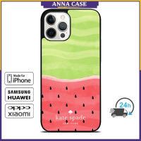 KateSpade Water Melon 6 เคสโทรศัพท์สำหรับ iPhone 14 Pro Max / iPhone 13 Pro Max / iPhone 12 Pro Max / XS Max / Samsung Galaxy Note 10 Plus / S22 Ultra / S21 Plus ฝาครอบเคสป้องกันการตก