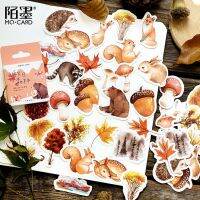 46 Pcs/pack Autumn Forest Party Adhesive Diy Stickers Decorative Album Diary Stick Label Decor Stationery Stickers Stickers Labels