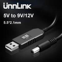 Unnlink USB ไปที่ DC 5.5*2.1มม. 3.5*1.35มม. 5V 9V 12V 0.8-แรงดันไฟฟ้าสเต็อัพที่1A USB สายไฟ USB บาร์เรลสายไฟสำหรับพัดลมเราเตอร์