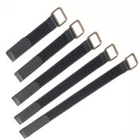 ][[ 5Pcs/Lot Magic Tape Sticks Cable Ties Model Straps Wire With Battery Stick Iron Buckle Belt Bundle Tie Hook Loop Fastener Tape