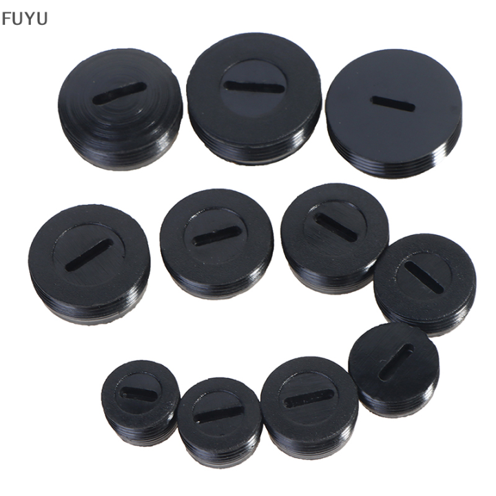 fuyu-ที่ใส่แปรงคาร์บอนสกรูพลาสติกสีดำขนาดเส้นผ่าศูนย์กลาง12mm-13mm-14mm-15mm-16mm