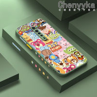 เคส Chenyyka สำหรับ OPPO Reno 2 Reno 2F Reno 2Z Reno2 F Reno2 Z เคสแบบเต็มหน้าจอมีน้ำค้างแข็งโปร่งใสของเล่นเรื่องฮาร์ดไซด์เคสขอบสี่เหลี่ยมด้านข้างกล้องปลอกซิลิโคนเคสนิ่มป้องกันการกระแทก