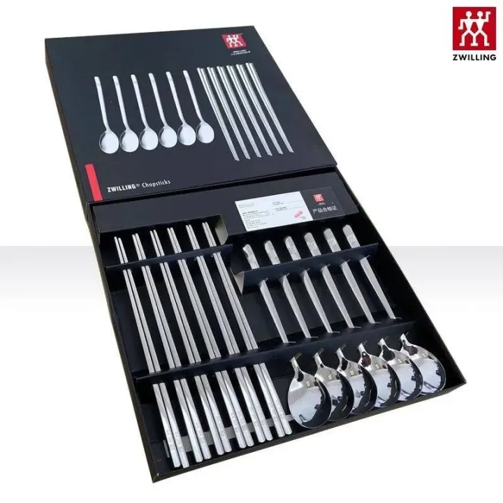 Zwilling Stainless steel chopsticks spoon 12 piece combination home