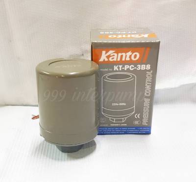Kanto สวิทช์ควบคุมแรงดันอัตโนมัติ 2 คอนแทค (2.2 - 3.0Bar) เกลียวใน 3/8 นิ้ว รุ่น KT-PC-3B8 ( Pressure Switch ) สวิทช์แรงดัน