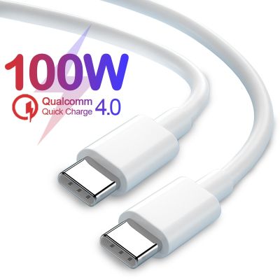 Chaunceybi 100W USB C To Type-C ชาร์จข้อมูลซิงก์สำหรับ S22 S21สาย Fe อย่างรวดเร็ว