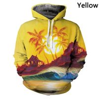 Sudadera con capucha y estampado 3D para hombre y mujer, ropa de playa con estampado de árbol de coco, gran oferta