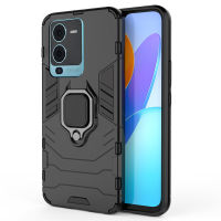 เคส Vivo S15 Pro Case ชุดเกราะกันกระแทก Slim Rugged Hybrid Hard Plastic + Tpu Bracket Magnet 360 Ring Holder ฝาหลัง