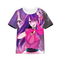 Oshi No Ko 3D พิมพ์เสื้อยืด Anime Manga เสื้อยืดผู้หญิงแขนสั้นสตรีทแวร์ฮาราจูกุขนาดใหญ่พิเศษ Y2k เสื้อยืดด้านบน