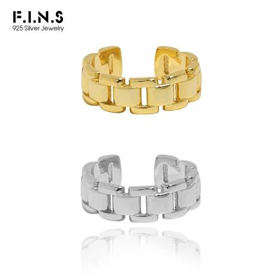F.I.N.S 1PC 925 Sterling Silver Ear Clip on Earrings Catilage Ear Cuff 925 Silver Clip Earrings wihtout Holes Fine Jewelry Gifts