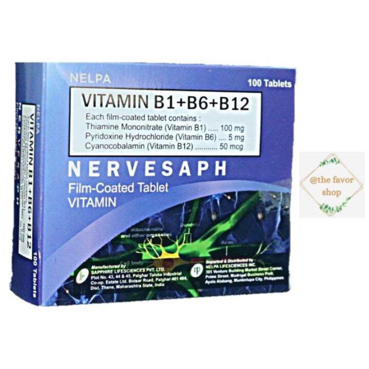 Vitamin B Complex NERVESAPHHH AMCOVIT - B (Vitamin B1 B6 B12) 100 ...