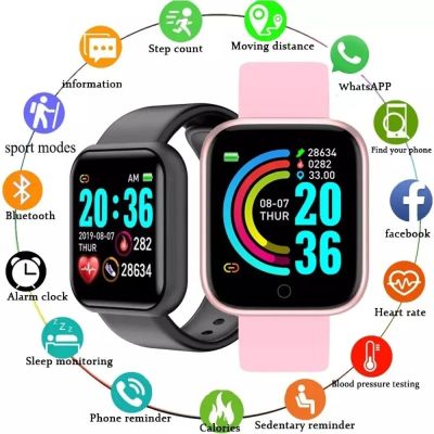 【LZ】 Y68 Smart Wristband Multi Function Movement Steps Bluetooth Connected Smart Watch For Men Women Suitable For Apple And Android