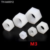 ♤◊♝  1000pcs Metric Thread M3 White Nylon Hexagon Hex Nut Plastic Nuts NY66