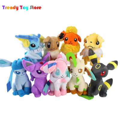 22cm POKEMON peluche bambole giocattolo kawaii Glaceon Leafeon Umbreon Espeon Jolteon Vaporeon Flareon Eevee Sylveon giocattoli per bambini regalo