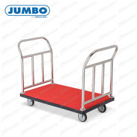 Jenstore JUMBO รถเข็นสัมภาระสเตนเลส มือจับ 2 ข้าง ล้อ TPR - LTP-R2