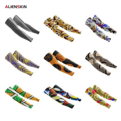 Breathable Quick Dry UV Protection Running Arm Sleeves Basketball Elbow Pad Fitness Armguards Sports Cycling Arm Warmers Bike