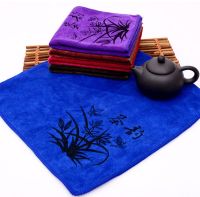 ▽☽ New Print Microfiber Towel Small Kitchen Hand Towels Quick Drying Multi-Function Handkerchief 8Pcs/Lot