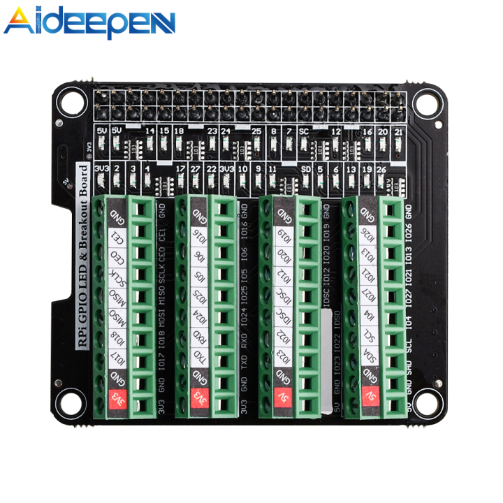 Aideepen Ultra Small Rpi Gpio Status Led Terminal Block Breakout