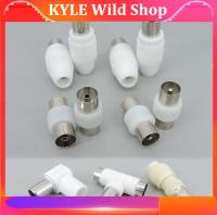 KYLE Wild Shop RF TV male to Male Female to Female Plug Jack angel socket cable Connector Converter for Antennas TV Aerial Coaxial Adapter