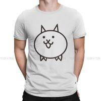 Battle Cats Cat เกม TShirt สำหรับชาย Batlecats อารมณ์ขัน Leisure เสื้อ T เสื้อใหม่ออกแบบ Fluffy