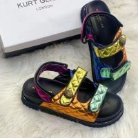 KURT GEIGER Sandals Women Luxury Brand 2023 New Summer Versatile Fashion Slippers Thick Soled Flat Bottomed Beach Slipper Sweet