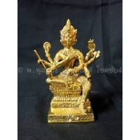 พระพรหม ทองเหลือง ขัดเงา ขนาด สูง 6 นิ้ว พร้อมส่ง