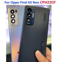 New Back Battery Housing Cover For OPPO Find X3 Neo 5G CPH2207 Door Phone Rear Case Camera Glass Lens Repair Replacement Lid