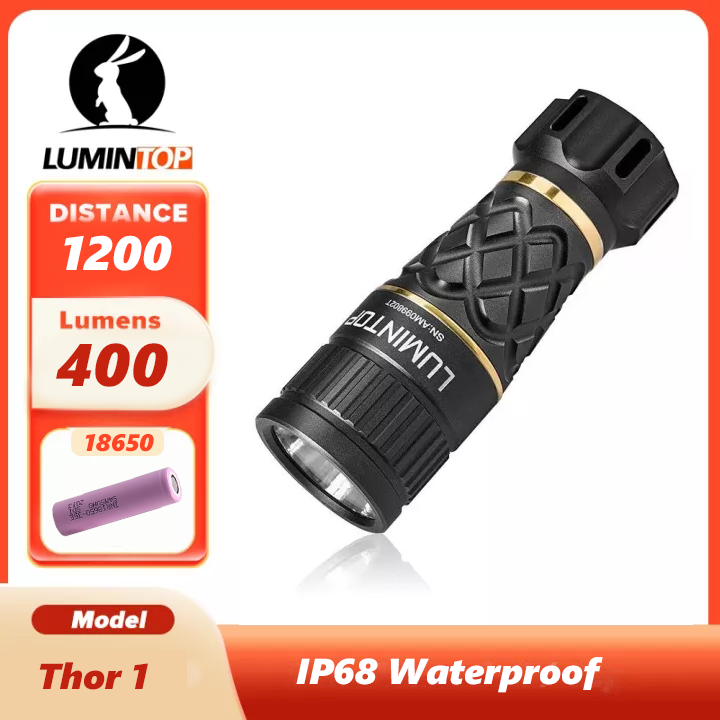 Lumintop Thor 1 400lm 1200M EDC LEP ไฟฉาย18350ยิงยาวกันน้ำ Mini LED