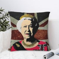 (All inventory) Queen Elizabeth II bedroom pillowcase and pillow decoration box (contact seller support) Freecustomization. Double sided printing design for pillows)