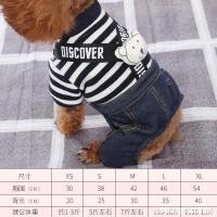 （HOT) เสื้อผ้าสุนัขรุ่นฤดูใบไม้ร่วงและฤดูหนาว Teddy Bichon Bomei กางเกงเอี๊ยมสี่ขานมสุนัขชิวาวาสัตว์เลี้ยงชุดฤดูใบไม้ผลิและฤดูใบไม้ร่วงลูกสุนัข