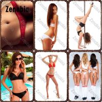 Sexy Metal Poster Football Baby Metal Sign Pole Dance Underwear Woman Tin Sign Decorative Tin Plate Plaque Bar Pub Decoration Size: 20cm X 30cm（Contact the seller, free customization）