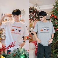 【New】ZAMIO Dinner T-shirt เสื้อยืดแขนสั้นทรงโอเวอร์ไซส์