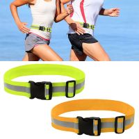 Unisex Reflective Running Belt Night Running Cycling Walking Adjustable Reflector Strip Extensible Warning Fluoresce Aiguillette Safety Cones Tape