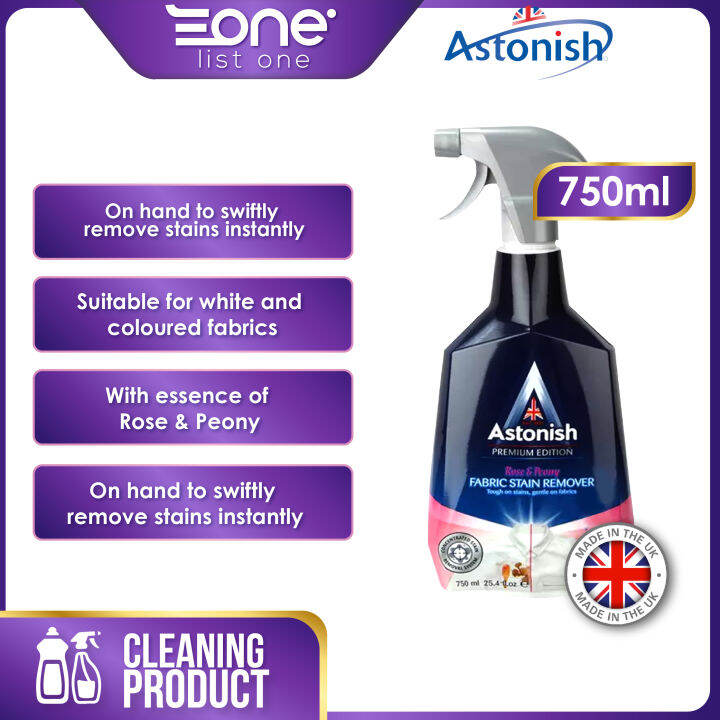 Astonish 750ml Fabric Stain Remover CLNC6910PE With essence of Rose