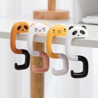 【LZ】 Cute Animal Bag Hook Strong Load-bearing Portable Cartoon Folding Handbag Hanger Table Hook for Office