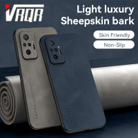 VRQR หนังแกะสำหรับ Xiaomi Redmi Note 10 Pro Max Note 10 Pro เคสโทรศัพท์กันลื่นดูแลผิวสัมผัสหรูหราและหรูหรา