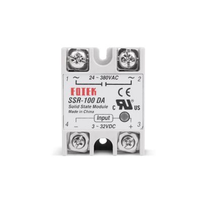 ▪ Solid State Module Relay SSR 100DA 100A Single Phase 3-32V 12V DC To 24-380V 220V AC For Temperature Controller