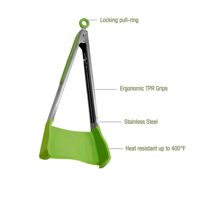 2in1-clever-kitchen-spatula-and-tongs-ที่คีบอาหาร-ทอด-ที่คีบอาหาร-silicone-ที่คีบอาหารเชฟ-spatula-silicone-cooking-ไม้คีบอาหาร-ไม้พายทำอาหาร-ไม้คีบอาหาร-2-ชิ้น