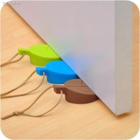 ┅ﺴ Leaves Shape Silicone Rubber Door Stop Stoppers Door Block Children Anti-Folder Hand Security Door Card Hanging Door Stop Hot