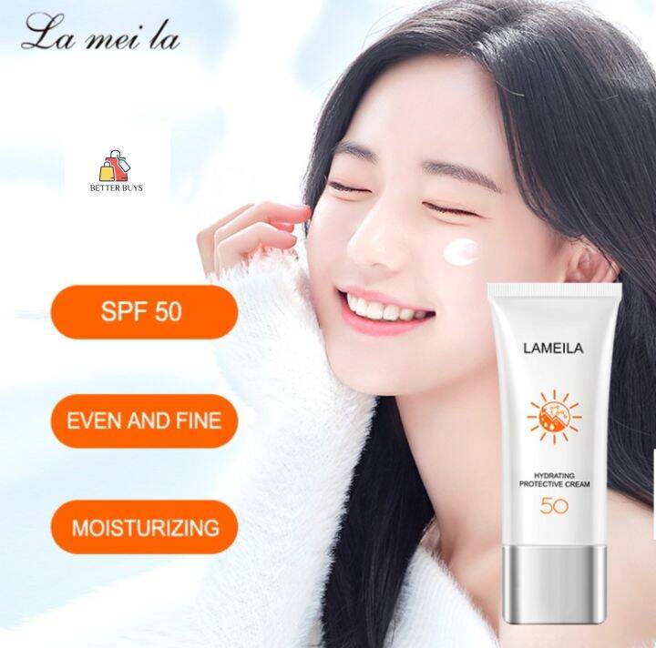 Better Buys Moisturizing Sunscreen Cream Lameila Whitening UV SPF50 ...