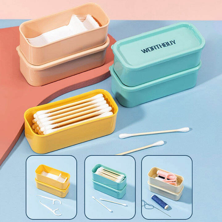 rayua-ins-portable-cotton-swab-box-travel-dental-floss-holder-กรณีจัดกล่องเก็บฝุ่นกล่องเก็บสายหูฟัง