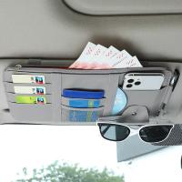 [Xiaofeitian Auto Supplies] ที่บังแดดในรถยนต์ออแกไนเซอร์ Multi Pocket Auto อุปกรณ์ตกแต่งภายใน Pocket Organizer Car Document Storage Pouch Pen Holder