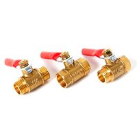 Brass Small Ball Valve 1/8 quot; 1/4 39; 39; 3/8 39; 39; 1/2 39; 39; Female/Male Thread Brass Valve Connector Joint Copper Pipe Fitting Coupler Adapter