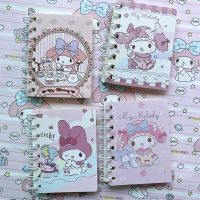 Kawaii Sanrio สมุดขนาดเล็กลายการ์ตูนน่ารัก Pompurin My Melody Cinnamoroll A7 Notepad เครื่องเขียนสร้างสรรค์ของขวัญสำหรับเด็ก