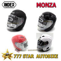 หมวกกันน็อค INDEX MONZA รุ่นเปิดหน้า สติ๊กเกอร์ใหม่ (Size L: ขนาดรอบศีรษะสวมใส่จริง 58-61 cm.) **แท้**