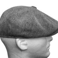 Men Berets Peaked Cap Wool Blend Stripes Gentleman Newsboy Hats Uni Outdoor Sports Sun Hat