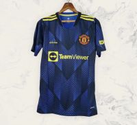 B005 MAN UTD AWAY 3RD BLUE 2122 2021 2022 FOOTBALL SHIRT SOCCER JERSEY RONALDO CAVANI GREENWOOD