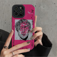 INS Graffiti Great Art Aesthetic David Phone Case For 14 13 12 11 Pro Max XS X XR SE 7 8 Plus Letter Soft Silicone Cover