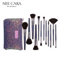 NEE CARA นีคาร่า ชุดแปรงแต่งหน้า 12 ชิ้น พร้อมกระเป๋าเก็บ N885 WITH TRAVEL POUCH 12 PIECE BRUSH SET