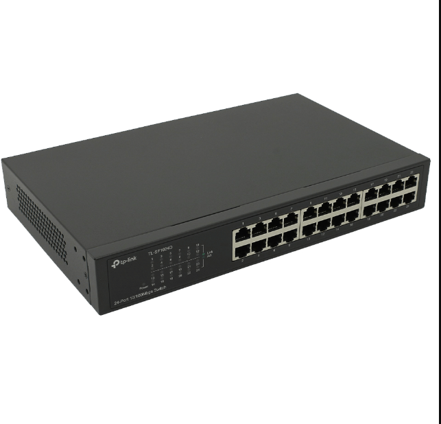 TPLINK TLSF1024D 24 10/100/1000MBPS PORTS PORT GIGABIT SWITCH HUB