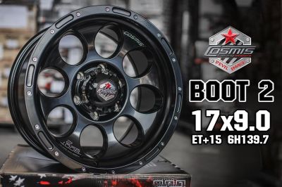 ล้อแม็กขอบ 17x9.0 6รูx139.7 ET15 ยี่ห้อ Cosmis คอสมิส รุ่น BOOT-2(9076) 🔥(ราคาต่อ1วง)🔥 งานใหม่แท้ 100% การันตรีงานดี ล้อแม็กขอบ 17 ราคาจัดโปรพิเศษ